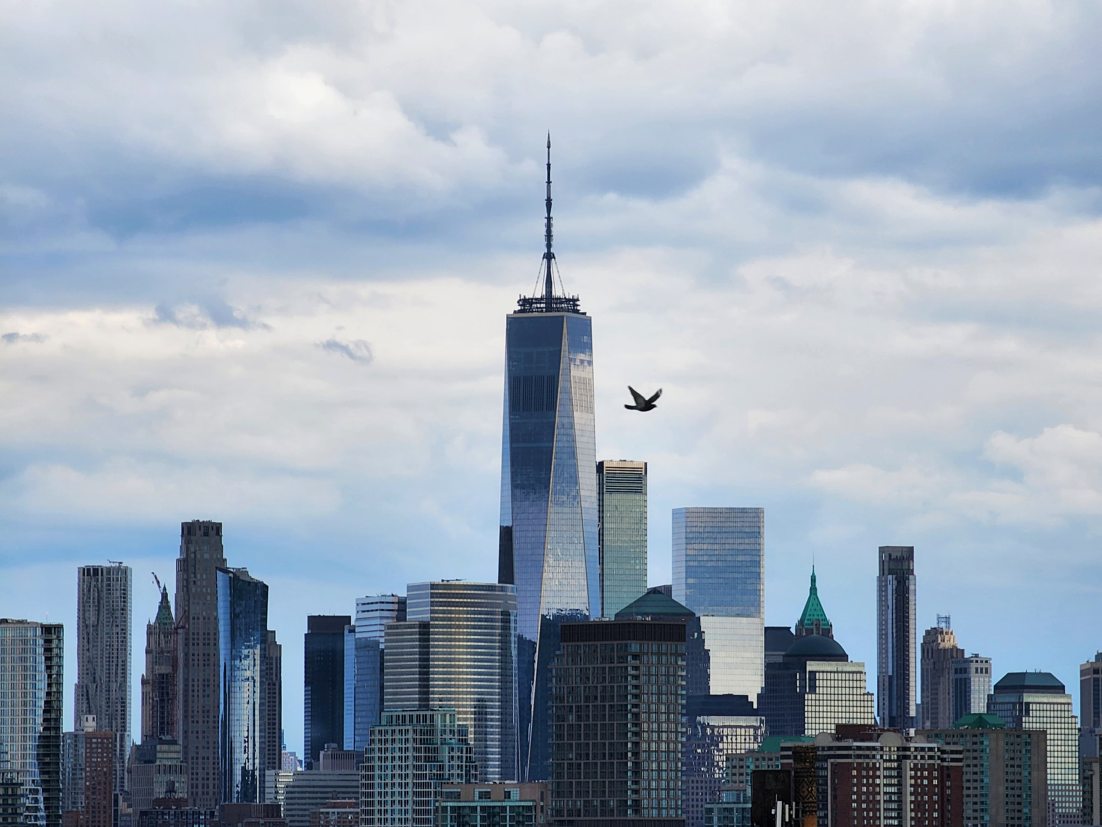 World Trade Center towering against the sky